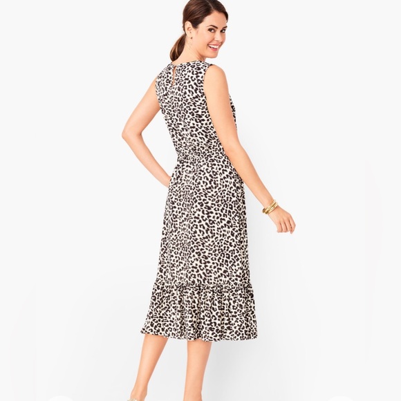 NWOT Talbots Leopard Print Dress 4 New - Picture 3 of 10